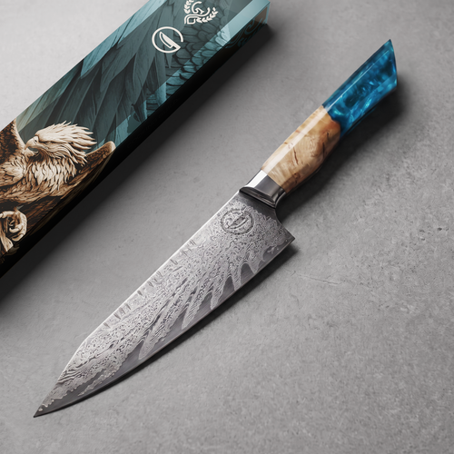 Feather Forge Sapphire 8" Chef Knife
