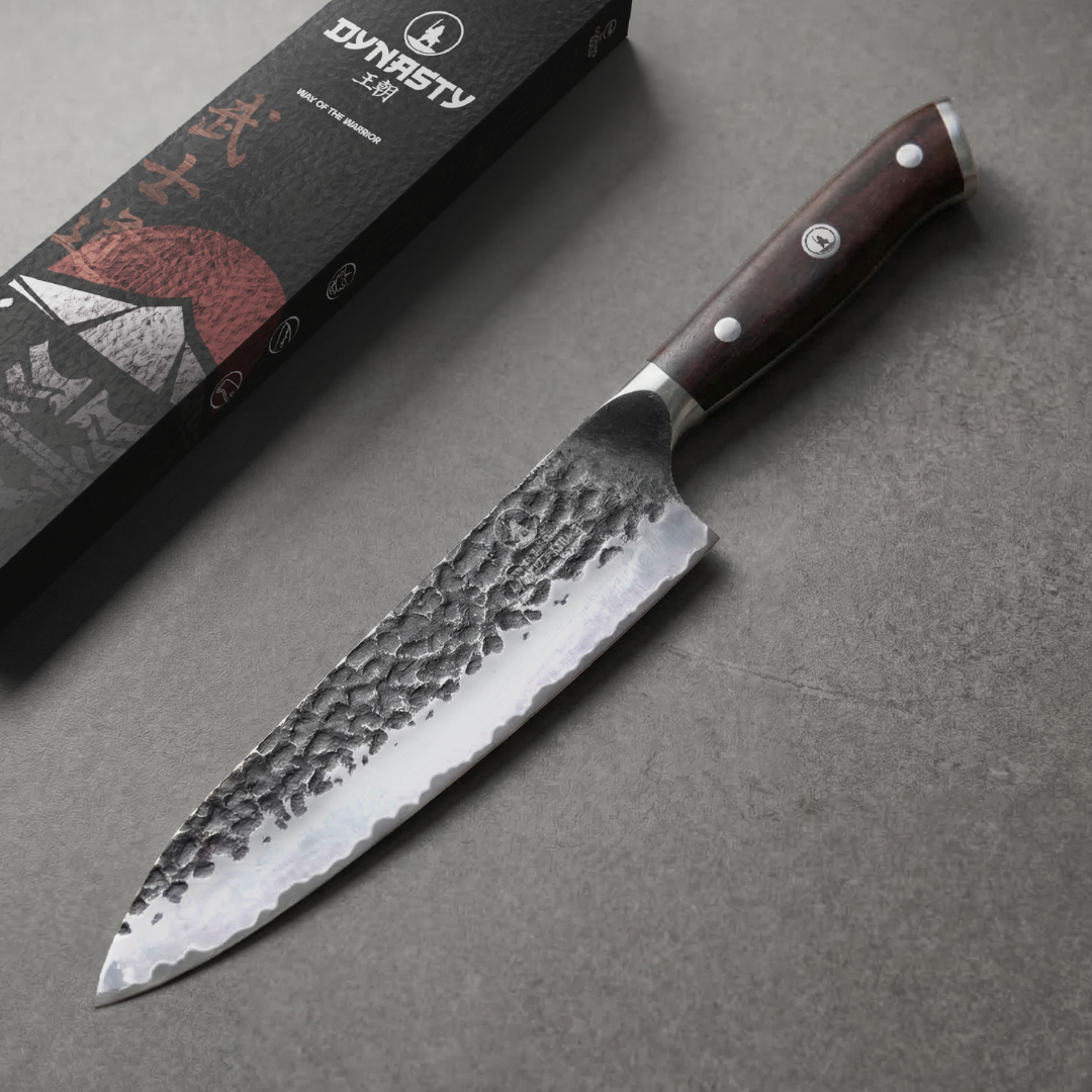 Chef Knife, 8-Inch Hand-Forged | Dynasty Series | The Cooking Guild