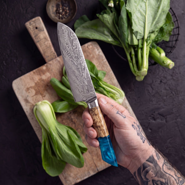 Feather Forge Sapphire 7" Santoku