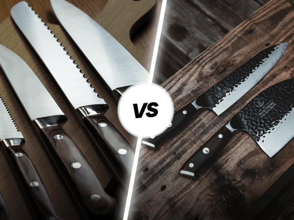 Cheap vs expensive kitchen knives compared side by side