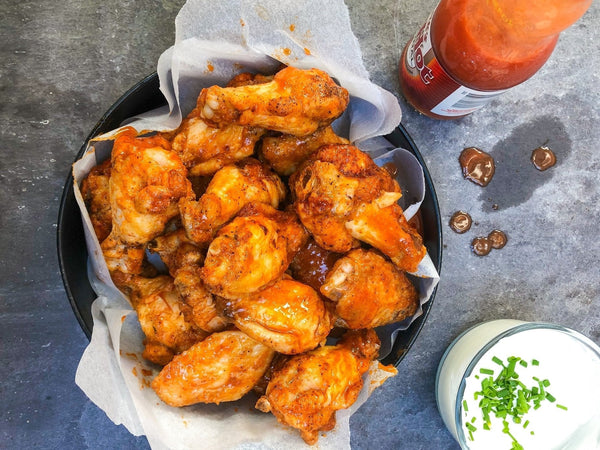 Buffalo Wings With Blue Cheese Sauce
