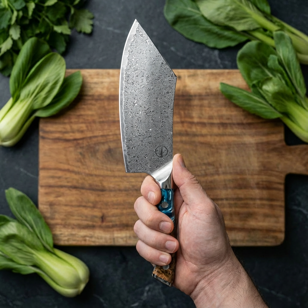 Nomad Damascus 8" Cleaver