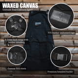 Heavy Duty Waxed Canvas Apron - TheCookingGuild