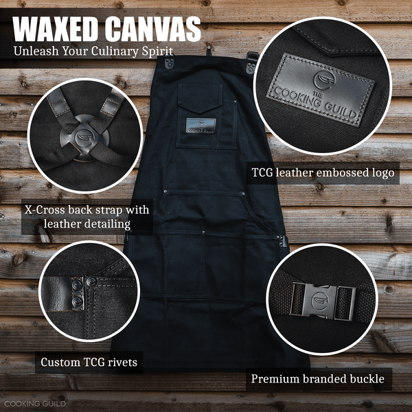 Heavy Duty Waxed Canvas Apron - TheCookingGuild