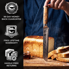 Silver Dynasty 8" Bread Knife - TheCookingGuild
