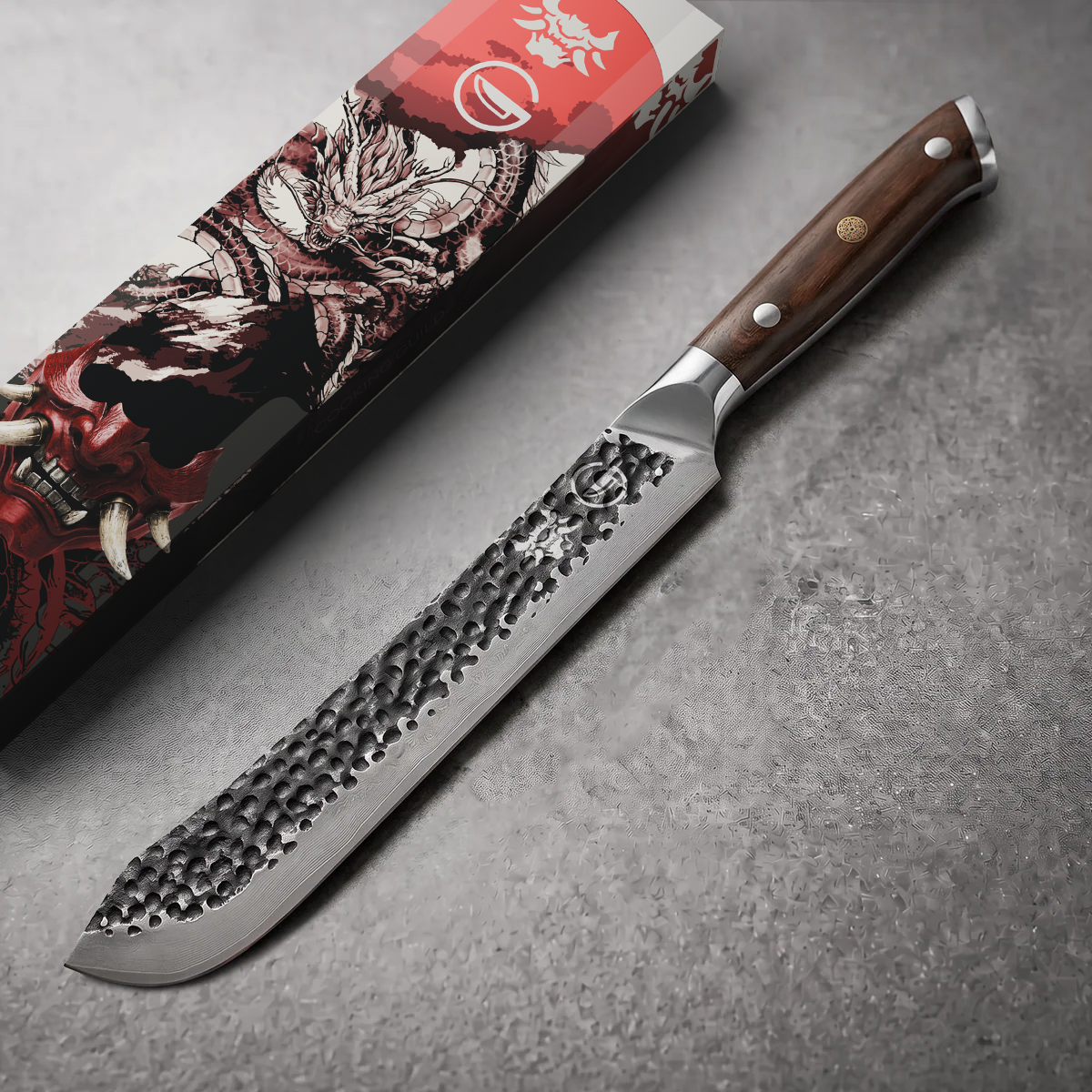 Damascus Dynasty 9.5" Butcher Knife