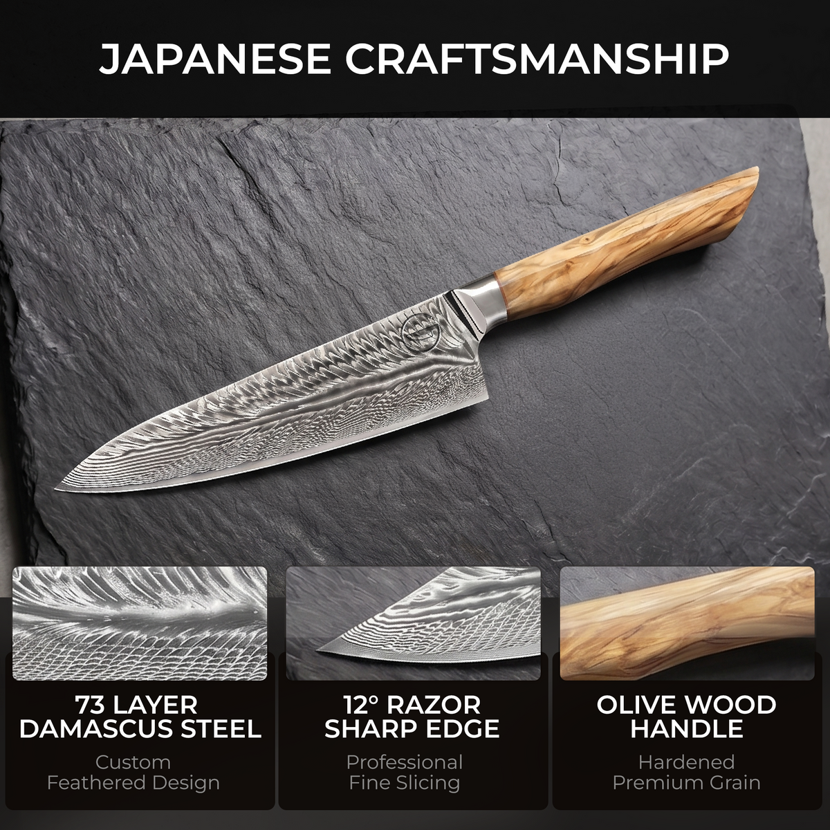 Feather Forge 8" Chef Knife