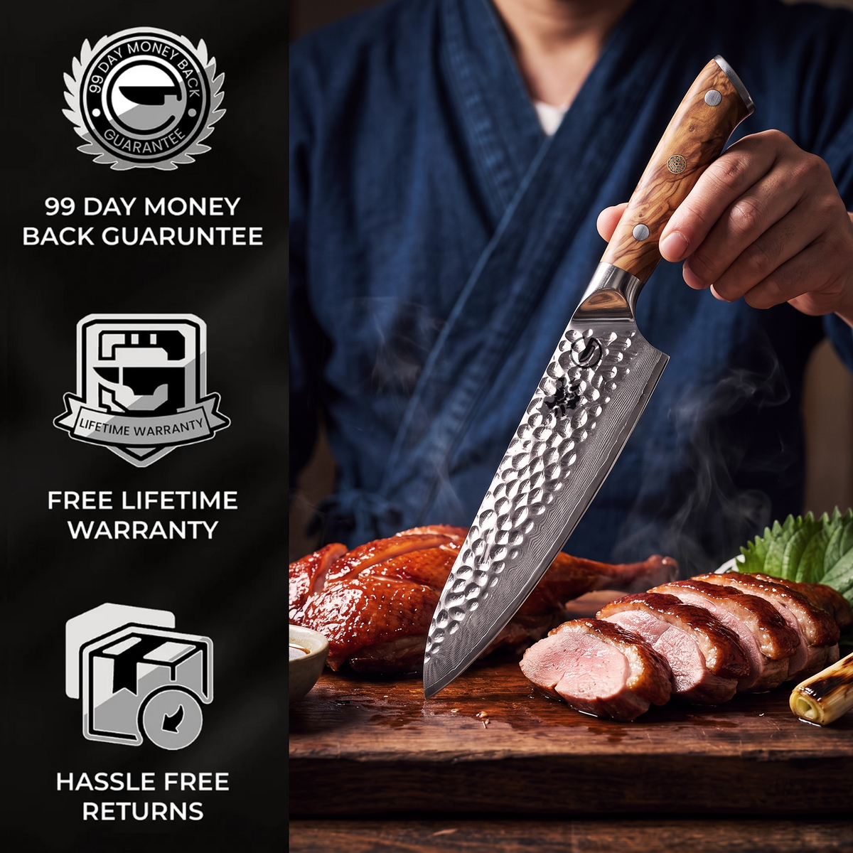Silver Dynasty 8" Chef Knife - TheCookingGuild