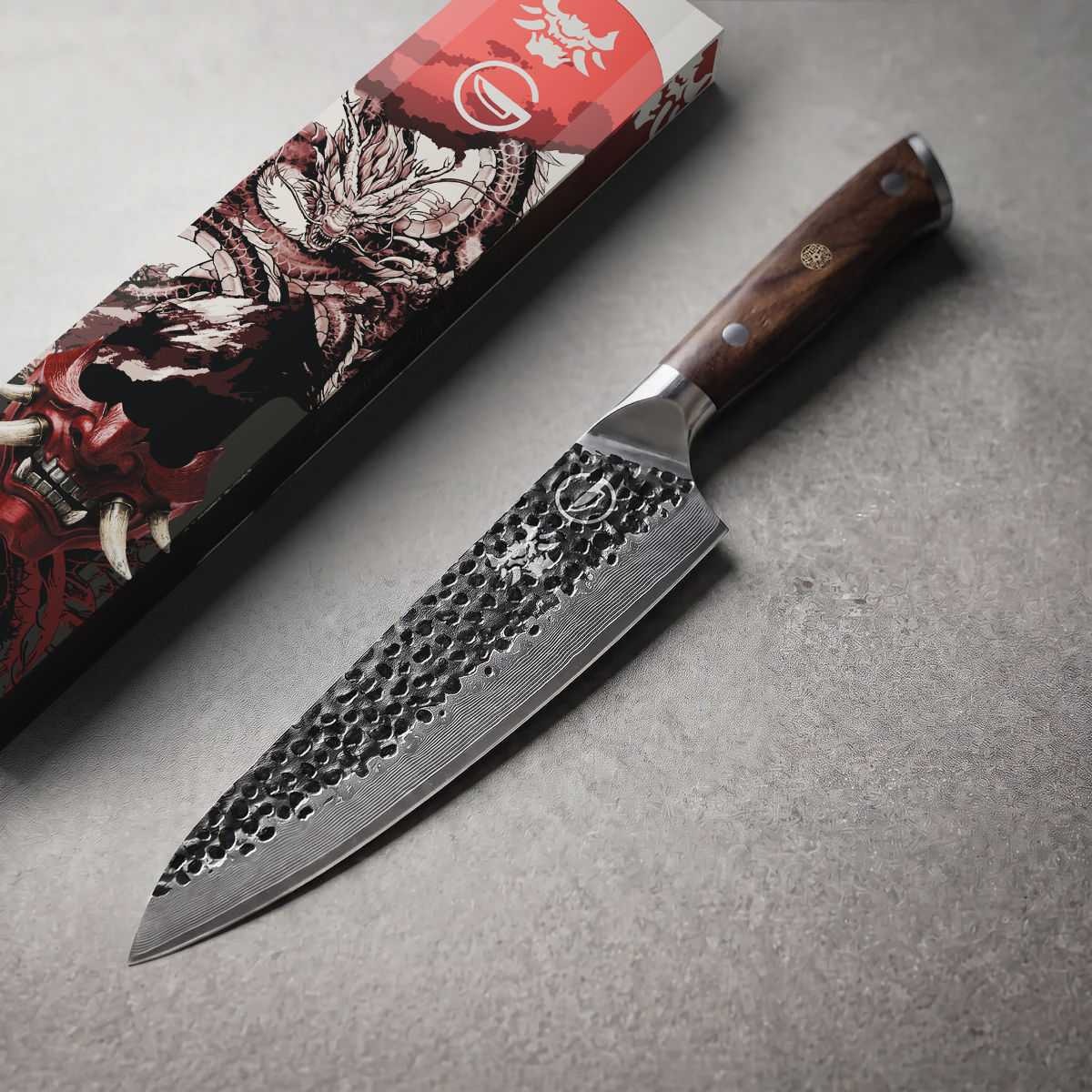 Damascus Dynasty 8" Chef Knife