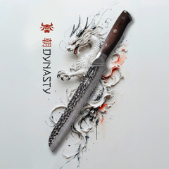 Damascus Dynasty 8" Bread Knife - TheCookingGuild