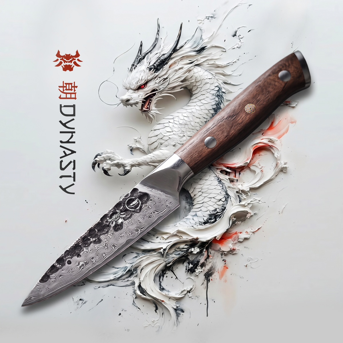 Damascus Dynasty 4" Paring Knife - TheCookingGuild