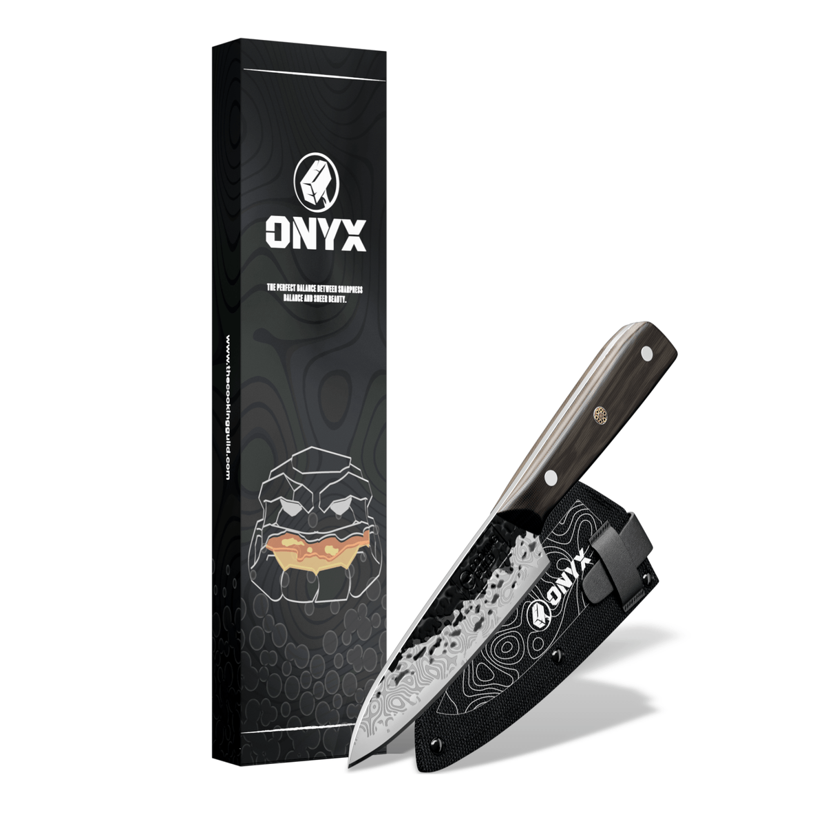 Onyx II Damascus Steel Petty Knife - TheCookingGuild