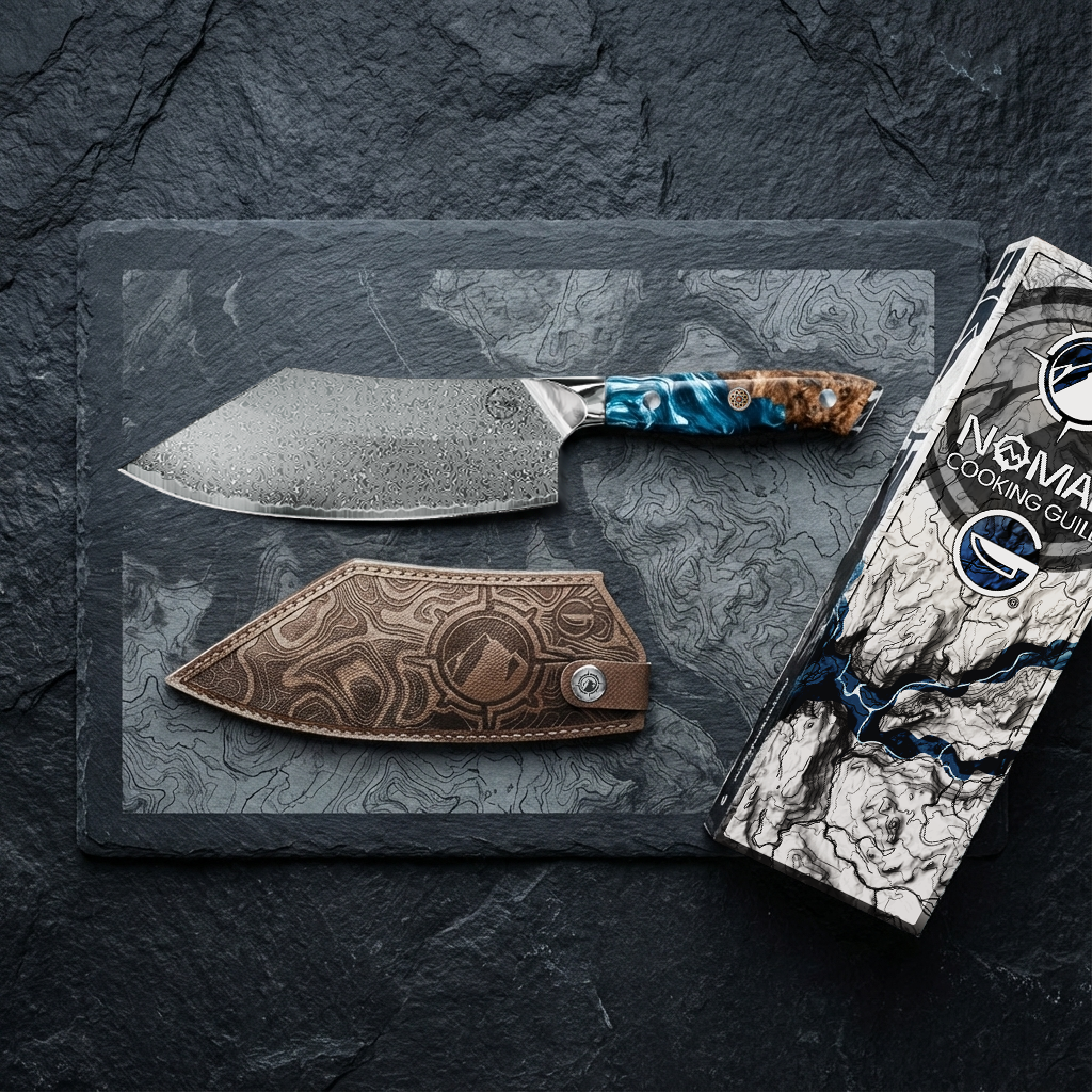 Nomad Damascus 8" Cleaver