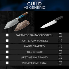 Nomad Damascus 8" Cleaver