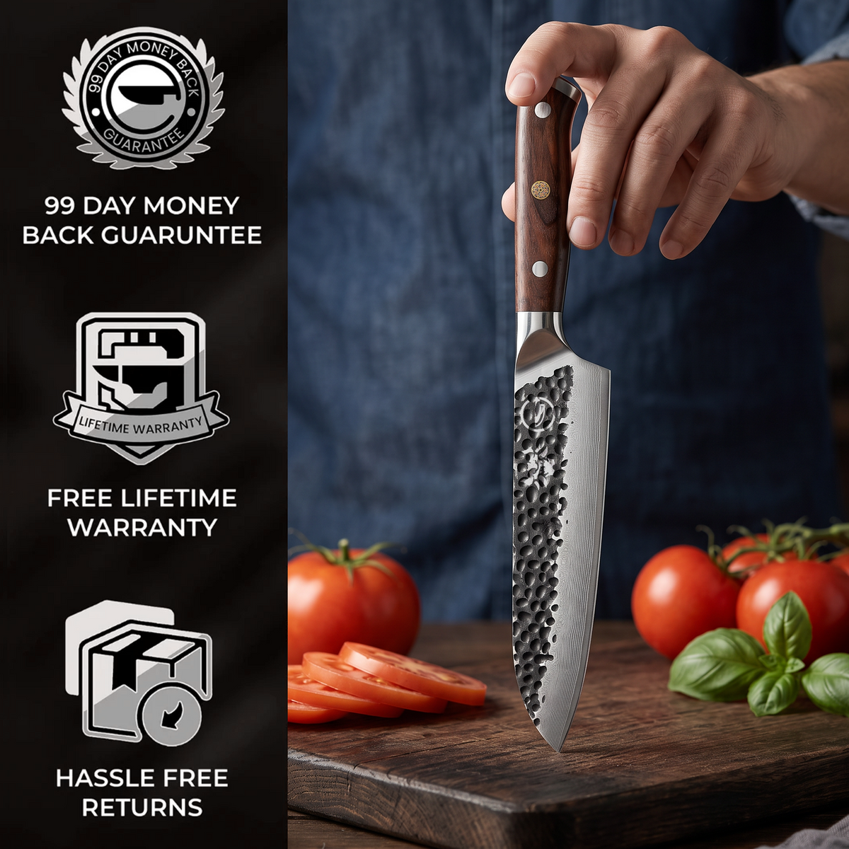Damascus Dynasty 7" Santoku