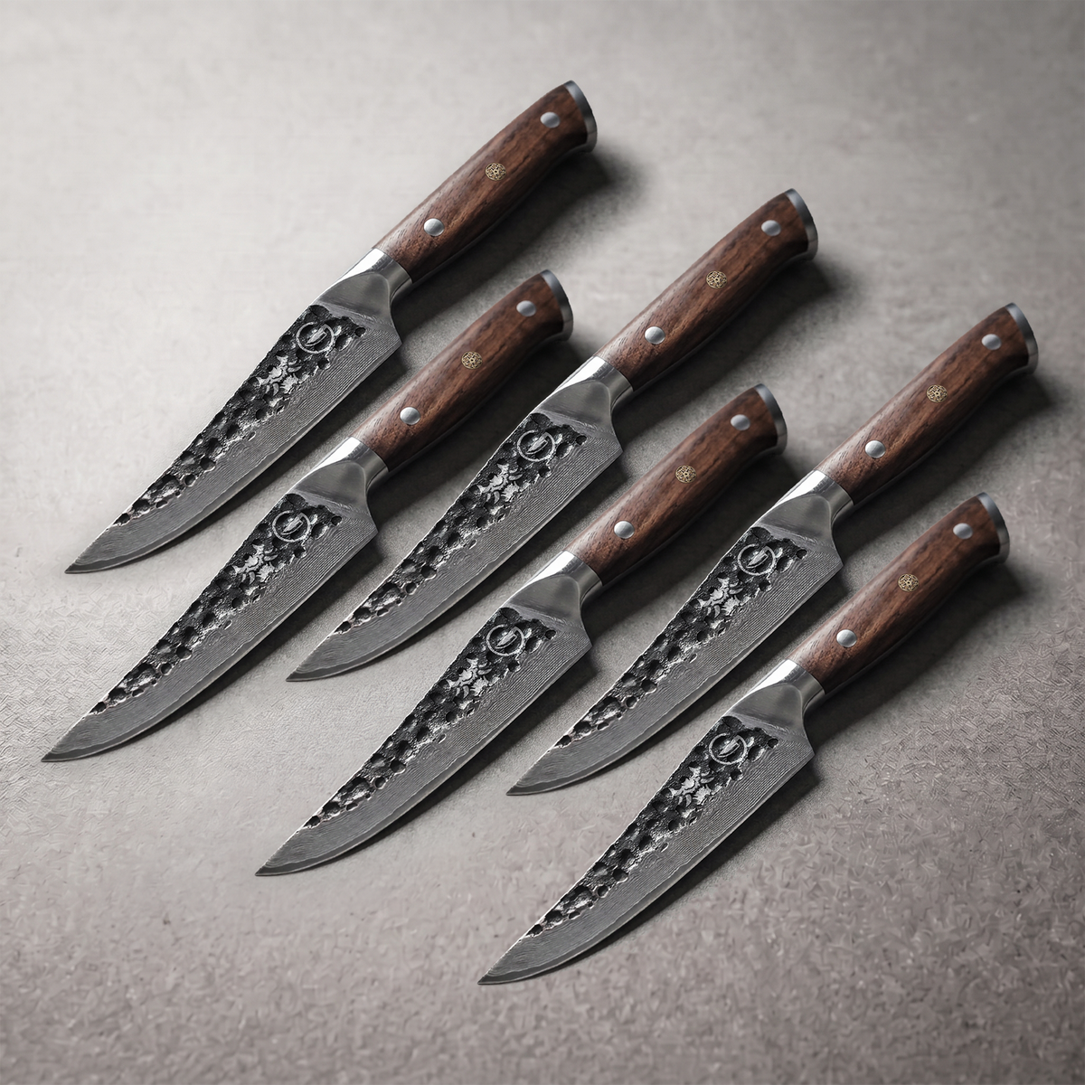 Damascus Dynasty 5" Steak Knives