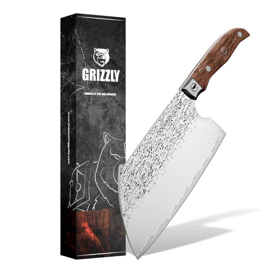 Grizzly Serbian Cleaver | Forged Japanese San Mai Steel - TheCookingGuild