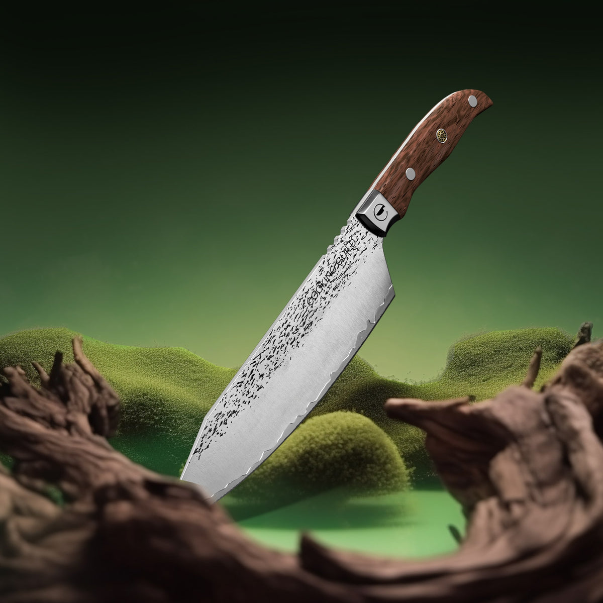 8" Grizzly Chef knife | Forged Japanese San Mai - TheCookingGuild