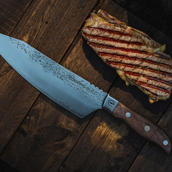 8" Grizzly Chef knife | Forged Japanese San Mai - TheCookingGuild