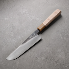 Torii 8" Gyuto — hand-forged 7Cr17MoV steel, octagonal maple wa-handle