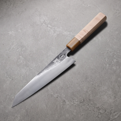 Torii 9" Kiritsuke — hand-forged 7Cr17MoV steel, octagonal maple wa-handle