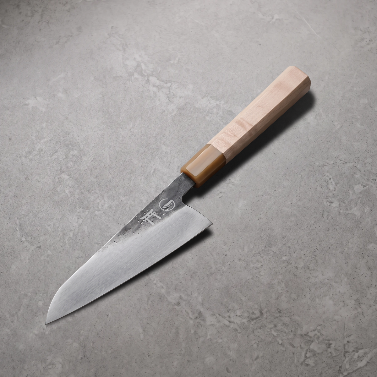Torii 7" Chef Knife — hand-forged 7Cr17MoV steel, octagonal maple wa-handle