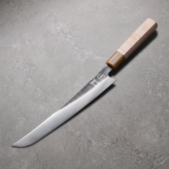 Torii 10" Sakimaru — hand-forged 7Cr17MoV steel, octagonal maple wa-handle