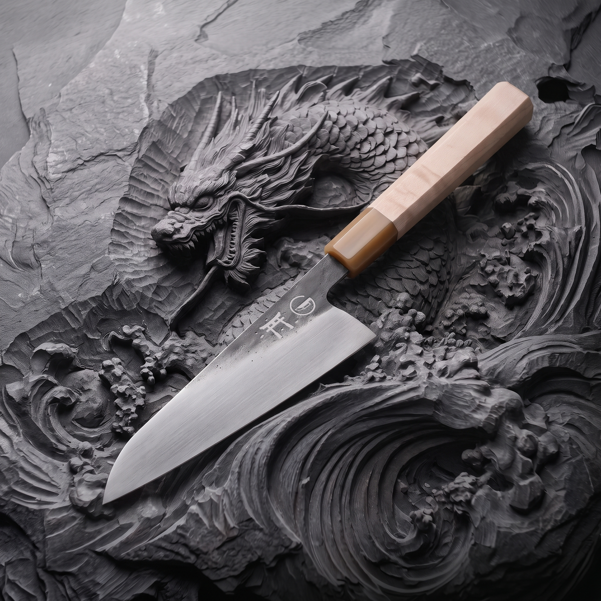 Torii 7" Chef Knife detail shot