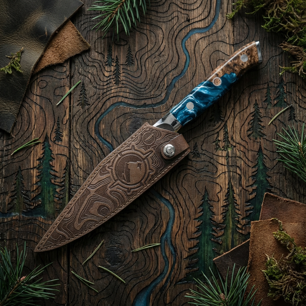 Nomad Twin Peaks Damascus Set