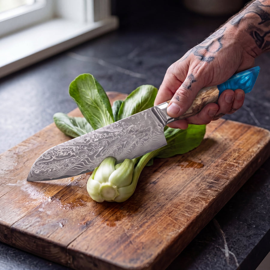 Feather Forge Sapphire 7" Santoku