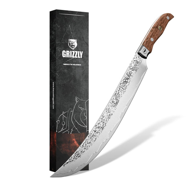 12" Grizzly Scimitar | Forged Japanese San-Mai Steel - TheCookingGuild