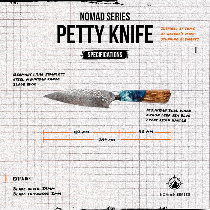 Nomad Series Petty Knife - TheCookingGuild